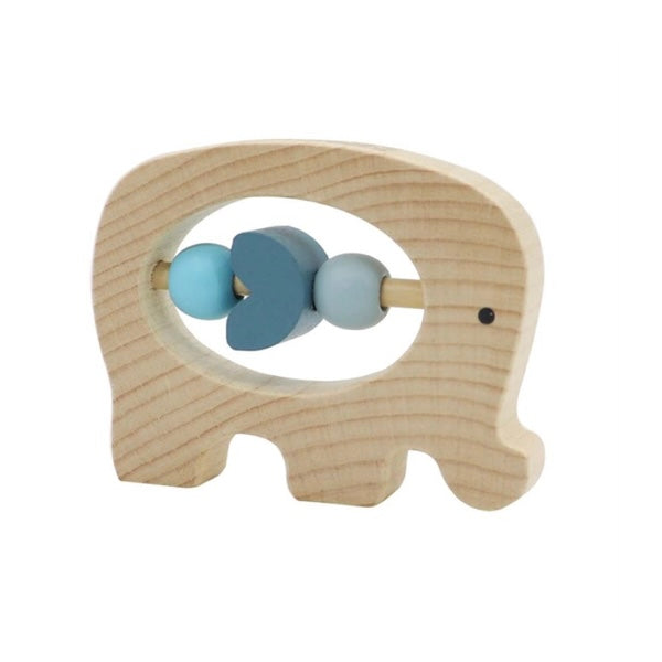 ToysLink Wooden Animal Rattle
