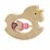 ToysLink Wooden Animal Rattle