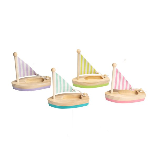 ToysLink Wooden Toy Sail Boat