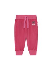 Huxbaby Very Cherry Velour Trackpant-pants-and-shorts-Bambini