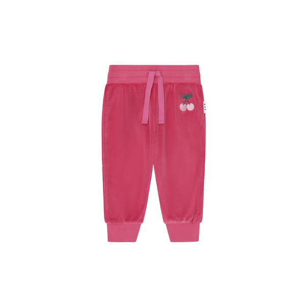 Huxbaby Very Cherry Velour Trackpant