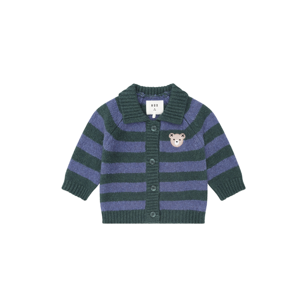 Huxbaby Classic Stripe Collar Knit Cardi