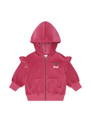 Huxbaby Very Cherry Velour Zip Up Hoodie-tops-Bambini