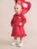 Huxbaby Very Cherry Velour Collar Dress