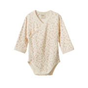 Nature Baby LS Kimono Bodysuit Pointelle-bodysuits-and-rompers-Bambini
