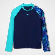 Speedo Boys LS Print Rash Guard-swimwear-Bambini