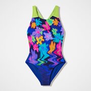 Speedo Girls Printed Splashback Swimsuit 1PC-swimwear-Bambini
