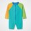Speedo Toddler Boys Colourblock LS Zip Swimsuit 1PC