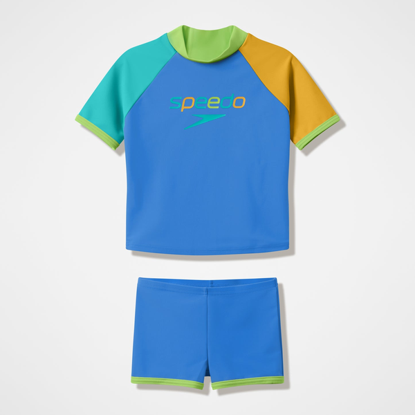 Speedo Toddler Boys SS Rashguard Set