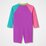 Speedo Toddler Girls Colourblock LS Zip Swimsuit 1PC