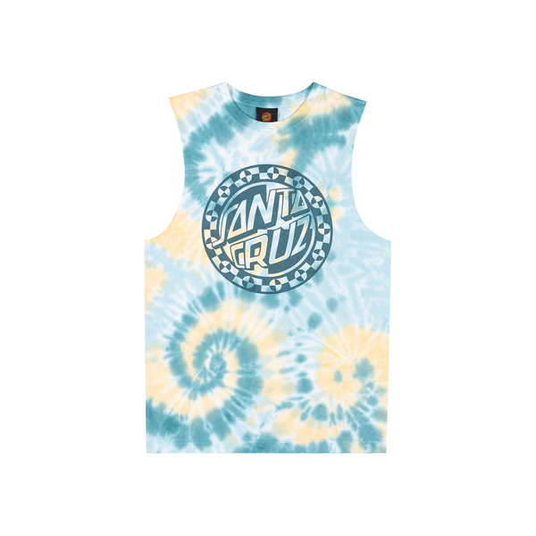 Santa Cruz Malba Crash Dot Mono Front Muscle Tee