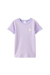 Milky Lilac Mist Rib Tee-tops-Bambini