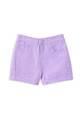 Milky Lilac Twill Short-pants-and-shorts-Bambini