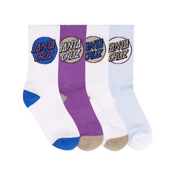 Santa Cruz Other Dot Crew Sock 4 Pack