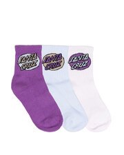 Santa Cruz Oval Dot Mid Sock 3 Pack-underwear-and-socks-Bambini