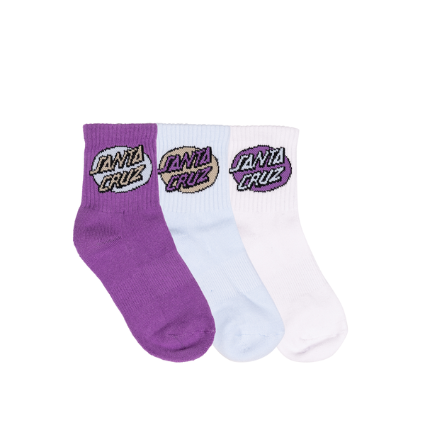 Santa Cruz Oval Dot Mid Sock 3 Pack