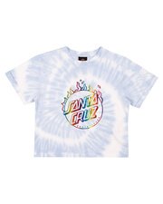 Santa Cruz Minimal Burnt Opus Rainbow Tee-tops-Bambini