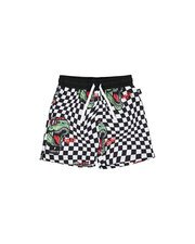 Radicool T-Rex Twisted Chequer Boardies-pants-and-shorts-Bambini