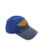 Goldie + Ace Colour Block Vintage Denim Cap-hats-and-sunglasses-Bambini