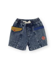 Goldie + Ace Colour Block Vintage Denim Shorts-pants-and-shorts-Bambini