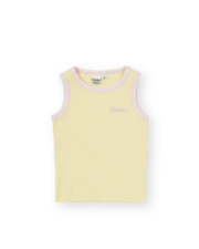 Goldie + Ace Embroidered Colour Pop Rib Singlet-tops-Bambini