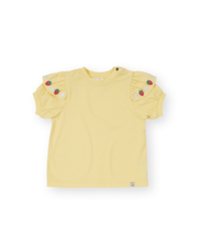 Goldie + Ace Flounce Shoulder Strawberry Top-tops-Bambini