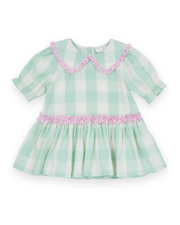 Goldie + Ace Gingham Collar Dress-dresses-and-skirts-Bambini