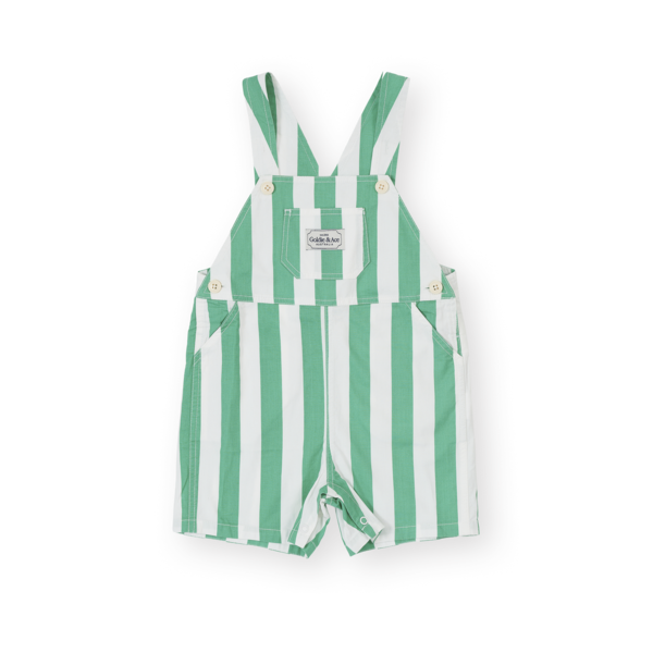 Goldie + Ace Happy Stripe Button Burton Overall