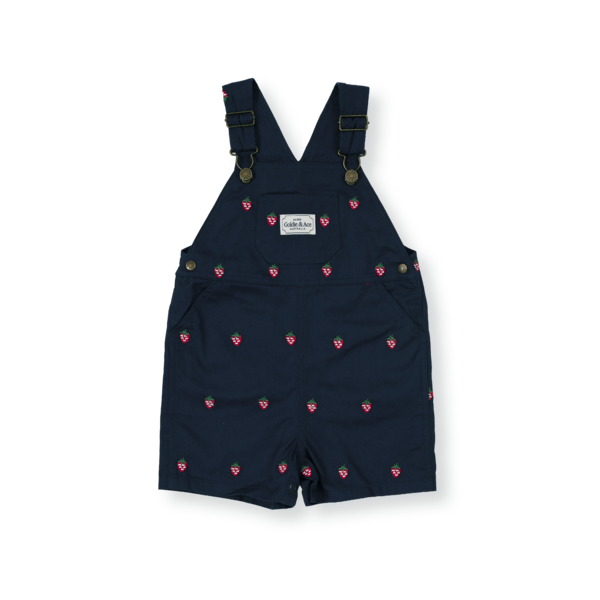 Goldie + Ace Mini Strawberry Embroidered Burton Overall