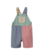 Goldie + Ace Patchwork Stripe Burton Overalls