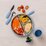Nestling Stainless Divided Suction Plate 20cm