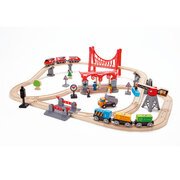 Hape Busy City Rail Set-toys-Bambini