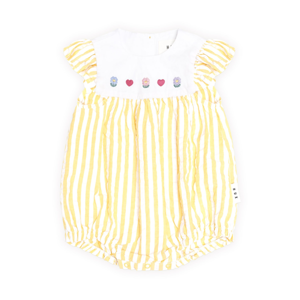 Huxbaby Flower Fields Stripe Playsuit