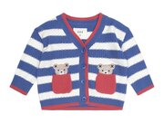 Huxbaby Nautical Stripe Peekaboo Hux Cardi-jackets-and-cardigans-Bambini
