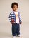 Huxbaby Nautical Stripe Peekaboo Hux Cardi