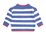Huxbaby Nautical Stripe Peekaboo Hux Cardi