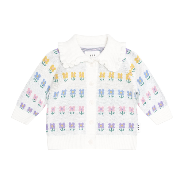 Huxbaby Flower Fields Collar Cardi