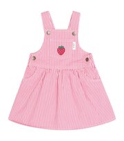 Huxbaby Strawberry Emb Stripe Pinafore-dresses-and-skirts-Bambini