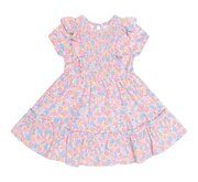 Huxbaby Vintage Floral Shirred SS Dress-dresses-and-skirts-Bambini