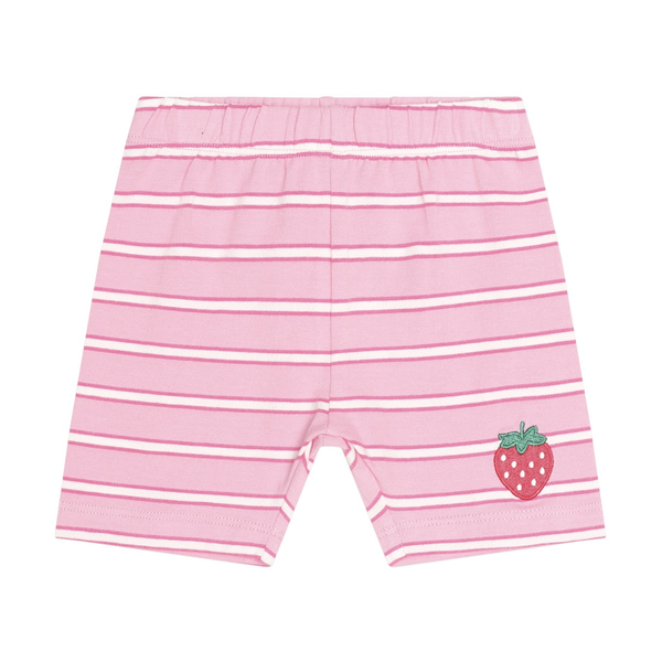 Huxbaby Strawberry Creme Stripe Bike Short