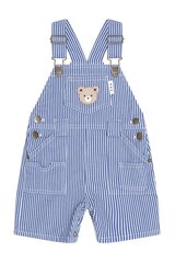 Huxbaby Cobalt Stripe Carpenter Shortall-pants-and-shorts-Bambini