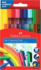 Faber-Castell Connector Pen Colour Marker 10 Pack-arts-and-crafts-Bambini