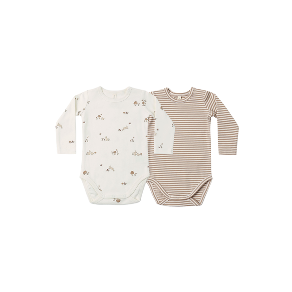 Quincy Mae Jersey Bodysuit 2 Pack