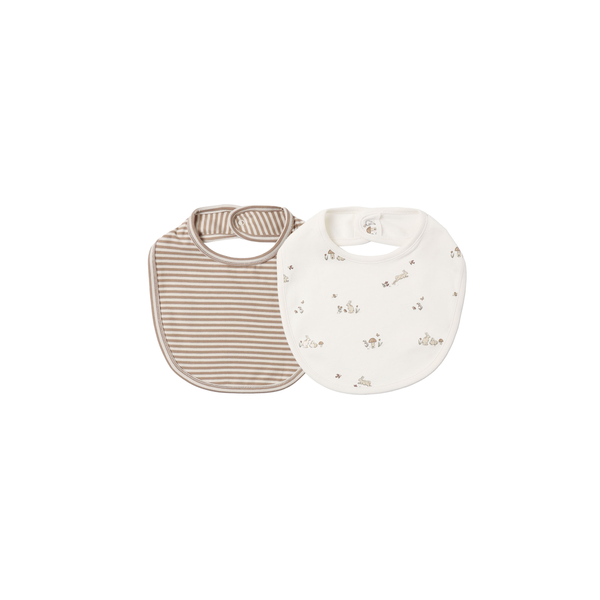 Quincy Mae Jersey Snap Bib 2 Pack
