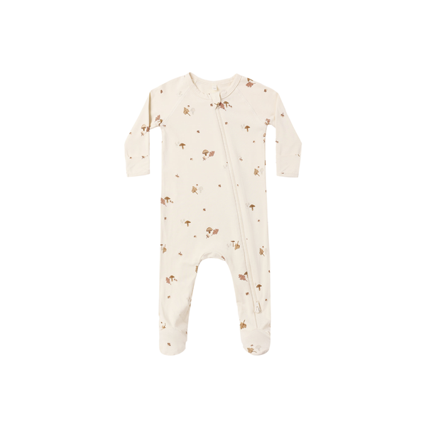 Quincy Mae Bamboo Zip Footie