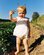 Goldie + Ace Scallop Collar Strawberry Romper