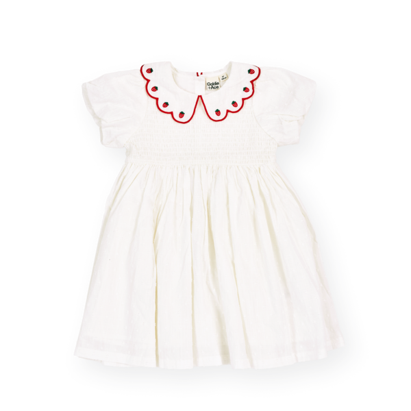 Goldie + Ace Sweet Strawberry Flo Smocked Dress