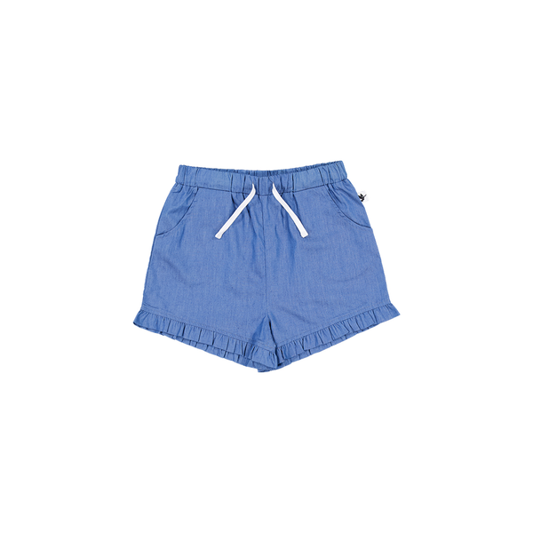 Radicool Chambray Frill Short