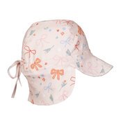 Acorn Little Bows Soft Jersey Flap Cap-hats-and-sunglasses-Bambini