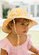 Acorn Lemonade Stripe Wide Brim Sunhat